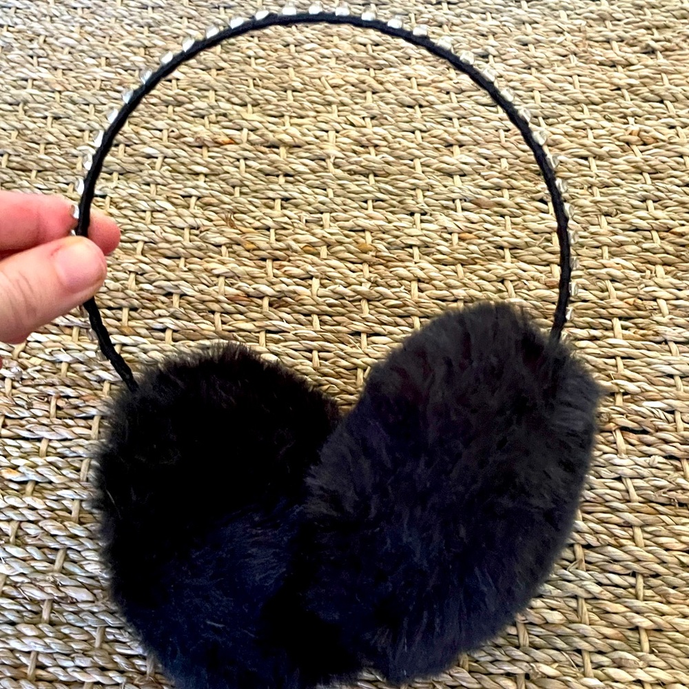 Fuzzy earmuffs 🛷⛸❄️